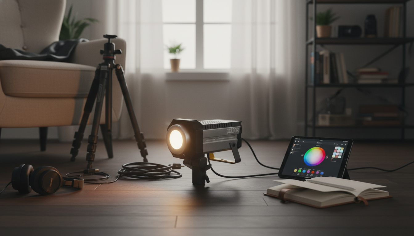 RGBWW 120W Bi-Color Video Light with App Presets