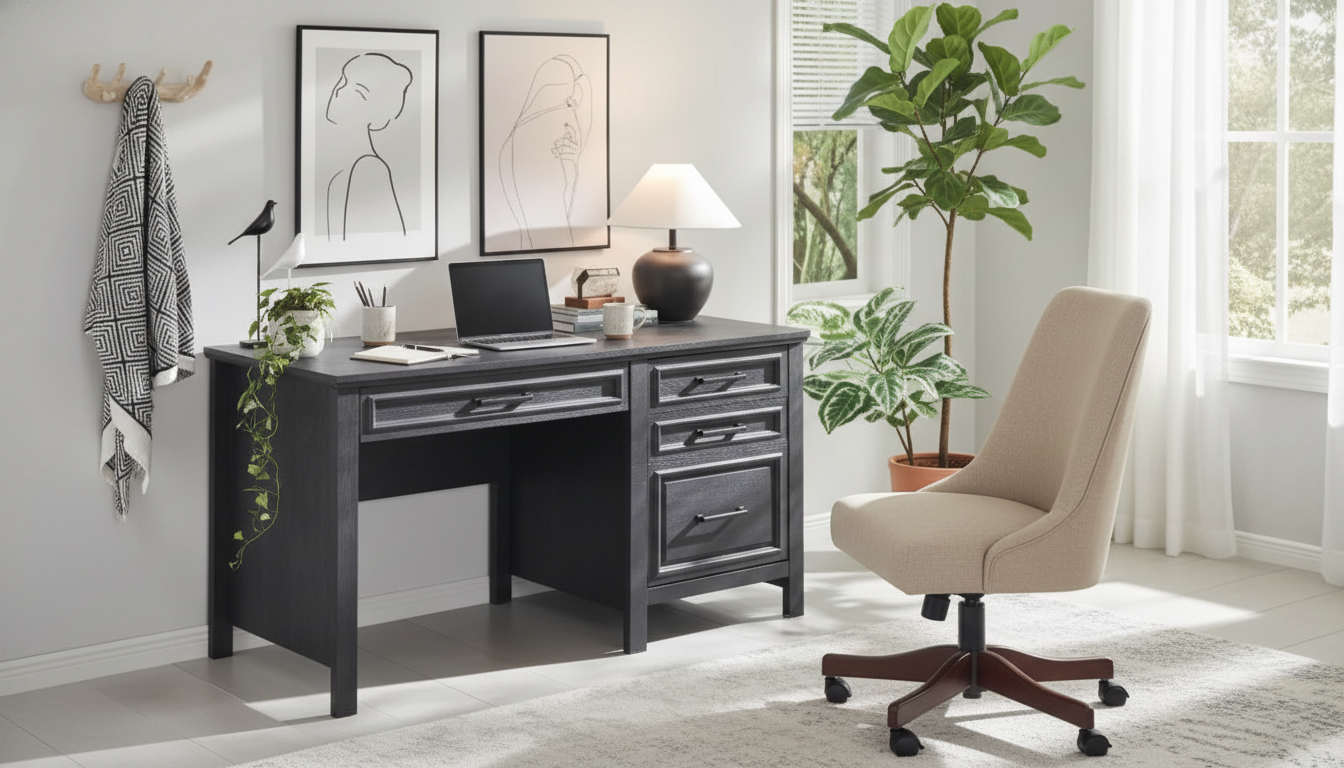 53-Inch Modern Farmhouse Desk: Setup & Styling Tips